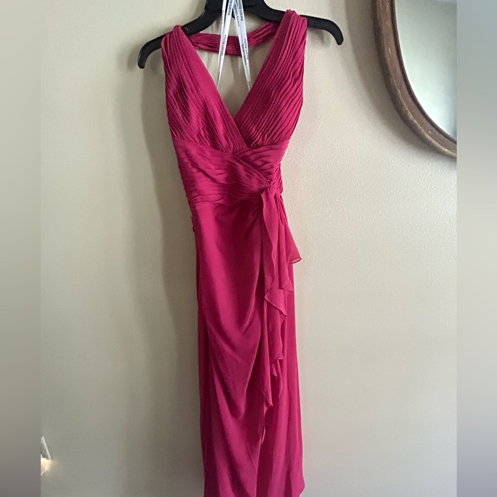 David’s Bridal Fushia Bridesmaid Dress